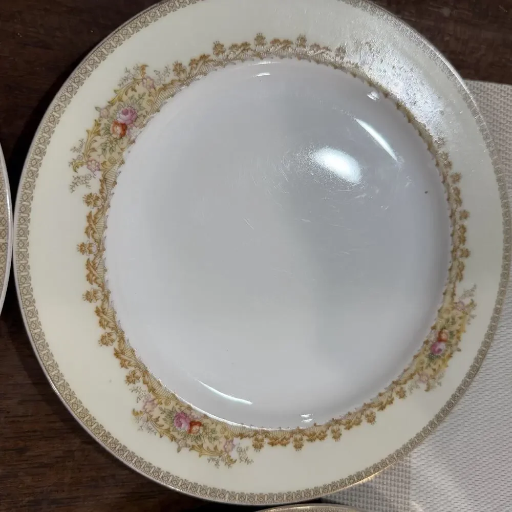 Vintage Meito China Salad Plate Made In Japan Set Of 4 - 8 Inches Diameter